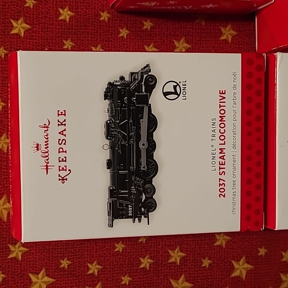 Hallmark Keepsake Miniature Train Christmas Tree Ornament Lot - Picture 2 of 10